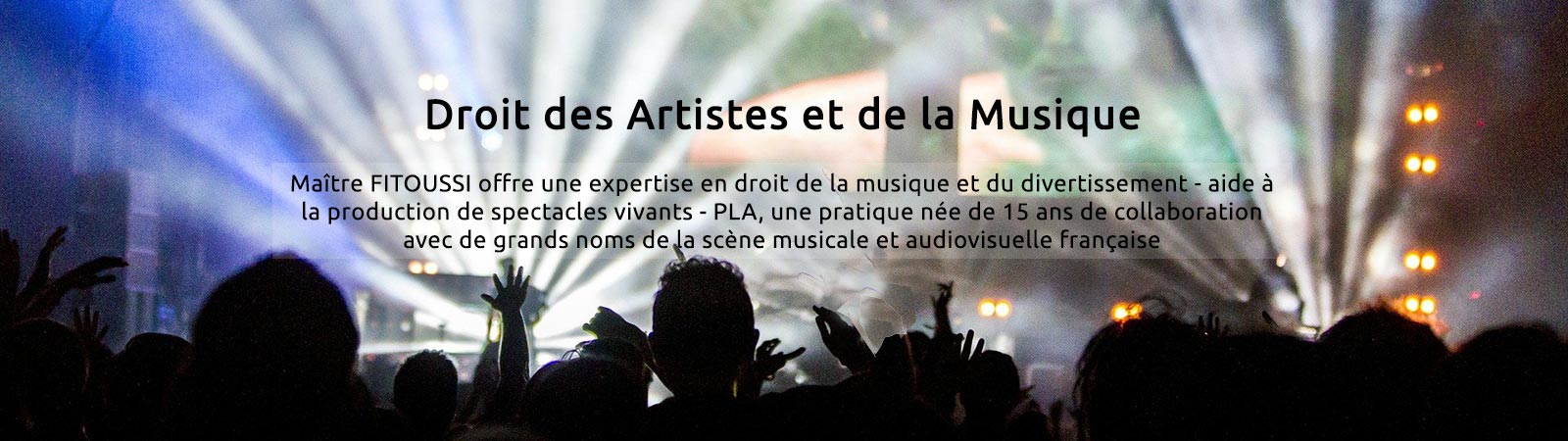 Avocat droit des artistes et de la musique